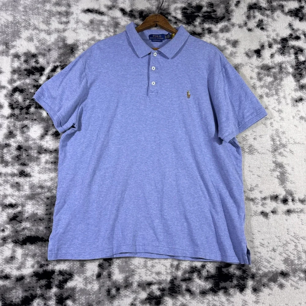 Polo Ralph Lauren Shirt Mens Size Extra Large Flesh Pony CUSTOM SLIM FIT Preppy